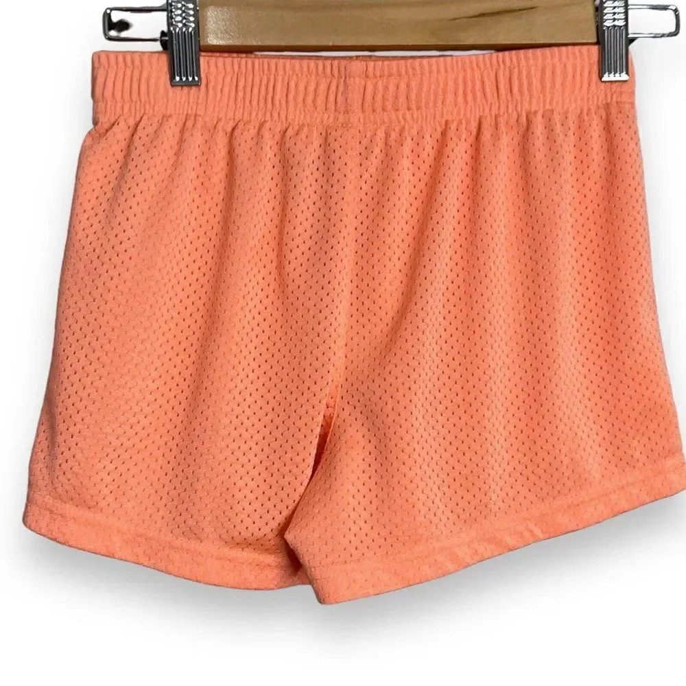 Champion Authentic Athleticwear Jersey Shorts Girls Medium Peachy Pink Pull On